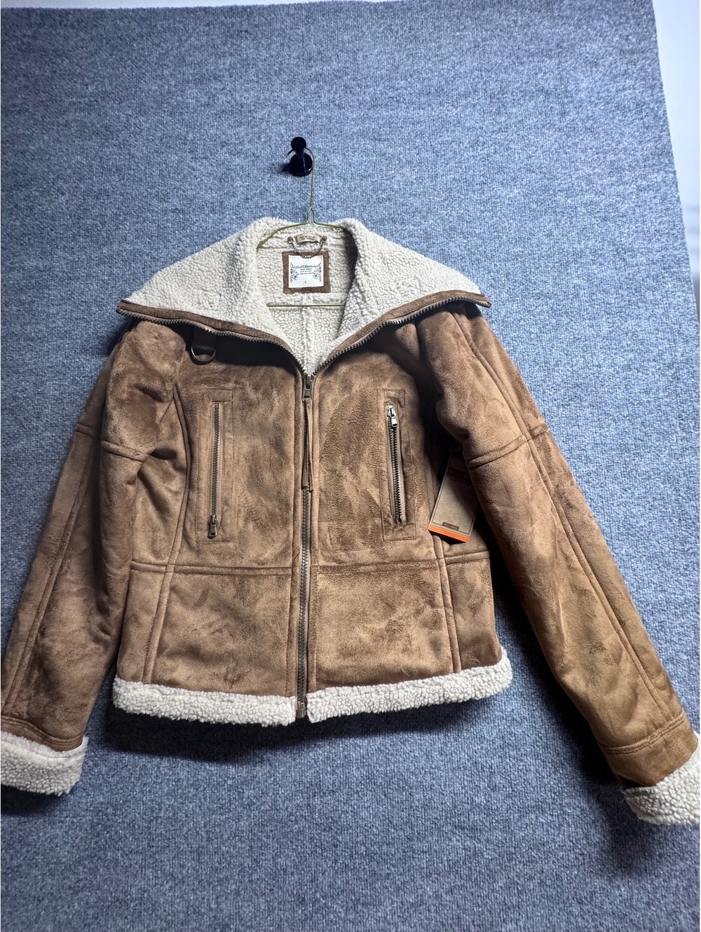 Ruti Hewn Women's Faux Shearling Jacket with Zip Pockets